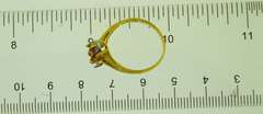 10KT Yellow Gold Red Spinel Ring