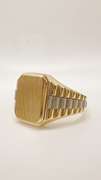 Men's 14kt Solid Yellow & White Gold Ring
