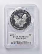 PR69 DCAM 1997-P American Silver Eagle Signed Moy PCGS