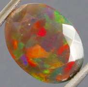 Eye catching 2.18ct Harlequin Welo black Opal
