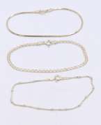 Group Lot of 3 Vintage 925 Sterling Silver Bracelets