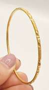 22kt Solid Yellow Gold Bangle Bracelet