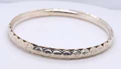 Group Lot of 4 Vintage 925 Sterling Silver Bangles