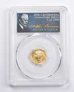 SP70 2016-W Mercury Dime FS 100th Anniversary Signed PCGS