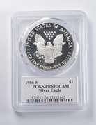 PR69 DCAM 1986-S American Silver Eagle Signed Moy PCGS