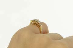 14K Yellow Gold Baguette & Marquise Diamond Statement Ring