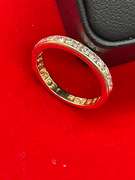 14K YELLOW GOLD AND DIAMOND BAND