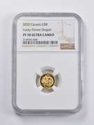 PF70 UCAM 2020 Canada $8 Gold Lucky Flower Dragon NGC
