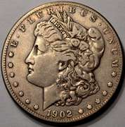 1902-S Morgan Silver Dollar Better Date! Circulated.