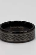 Men's Tungsten Carbide Celtic Weave Wedding Band Comfort Fit Ring Size 11