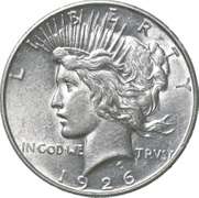 1926-D Peace Silver Dollar
