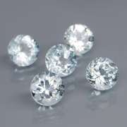 Gorgeous 4.23ct untreated platinum blue Aquamarine set
