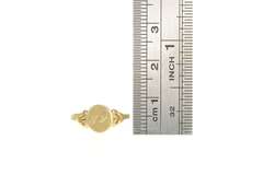 10K Yellow Gold Retro JF Monogram Initial Name Baby Child's Ring