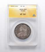 VF30 1830 Capped Bust Half Dollar O-111 ANACS