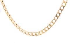 Wonderful 18kt Yellow Gold Cuban Link Chain Necklace
