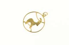 14K Yellow Gold Ram Aries Zodiac Star Sign Astrology Charm/Pendant