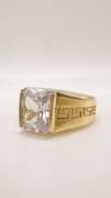 Men's 14kt Solid Yellow Gold & CZ Ring