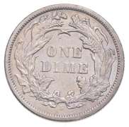 1869-S Seated Liberty Dime