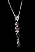 Sterling Silver Garnet Pendant