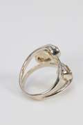 .925 Sterling Silver Citrine Gemstone Ring Size 7