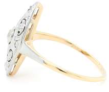 Vintage 0.15ctw European and Rose Cut Diamond Ring