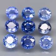 Heated only top blue 2.78ct Sapphire set