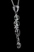 Sterling Silver Green Amethyst Pendant