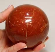 Attention grabbing 3,905ct Red Jasper sphere
