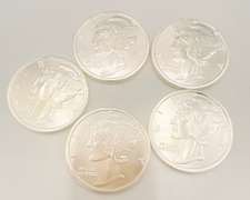 5x 1oz Silver Rounds