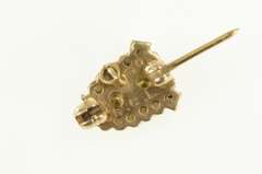 10K Yellow Gold Enamel Psi Omega Seed Pearl Lapel Pin/Brooch