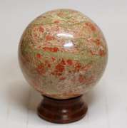 Eye catching 5,040ct Unakite sphere