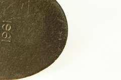 14K Yellow Gold 1961 Bon Voyage Airplane Travel Souvenir Charm/Pendant