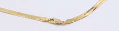 Elegant Yellow gold Herringbone Chain Necklace