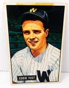 Eddie Yost Senators 1951 Bowman Baseball Card