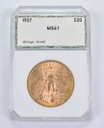 1907 $20 Saint-Gaudens Gold Double Eagle