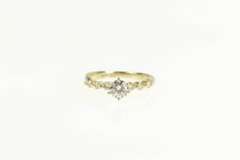 14K Yellow Gold 0.65 Ctw Classic Diamond Engagement Ring