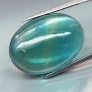 Huge! 47.47ct blended color blue green Fluorite cabochon