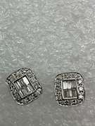 14K WHITE GOLD DIAMOND STUD EARRINGS