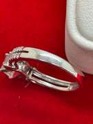 CERTIFIED 14K WHITE GOLD DIAMOND ENGAGEMENT RING.