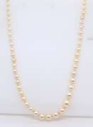 Vintage Graduated Pearl Strand Necklace