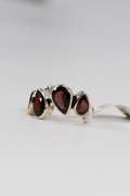 Sterling Silver Natural Garnet Gemstone Ring