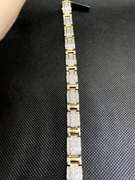 NEW UNUSUAL MENS 10KT GOLD DIAMOND BRACELET