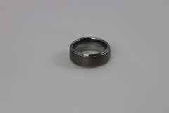 8mm Tungsten Carbide Wedding Band w/Greek Key Design Size 6