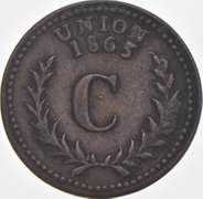 1865 Charnley Oranges Civil War Token RI 700C