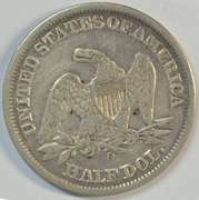 Upper end 1858-O No Motto Seated Liberty Half Dollar