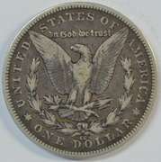 Key date 1890-CC Morgan Silver Dollar. Sharp circ