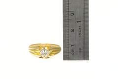 14K Yellow Gold 1940's Old European Cut Diamond Engagement Ring