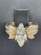 CERTIFIED LADIES 14K GOLD AND DIAMOND RING