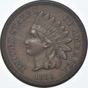 1860 Indian Head Cent - Pointed Bust - Scratched