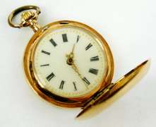 Antique 14K Gold Ladies Pocket Watch, Runs